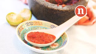 Sambal Belacan  Raw Chillies with Shrimp Paste Nyonya Cooking [upl. by Dimphia]