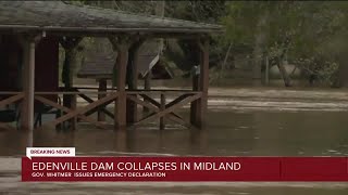 Edenville Dam collapses in Midland [upl. by Aynnat]