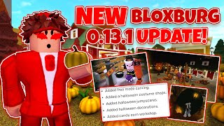 NEW BLOXBURG MASSIVE 0131 HALLOWEEN UPDATE LEAKS CONFIRMED DATE Roblox [upl. by Derwood518]