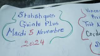 Statistiques quinté plus mardi 5 Novembre 2024 [upl. by Salvador]