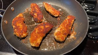 Pan Fried Breaded Chicken Tenders [upl. by Adall]