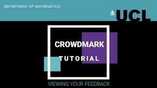 Crowdmark  viewing your marks and feedback [upl. by Ylrae]