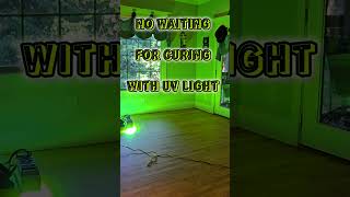 Curing Hardwood Floors with UV technology shorts [upl. by Whelan89]