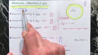 Marginal propensities  explaining MPC MPT MPS MPM amp MPW [upl. by Anauqahs]