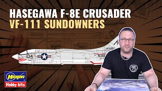 Hasegawa 148 F8E quotVF111 Sundownersquot  Model Kit Unboxing  askhearns [upl. by Karolyn]