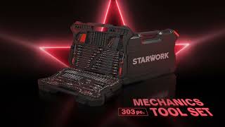 STARWORK TRUE MECHANIC™ 303Piece Mechanics Tool Set [upl. by Elletnohs]