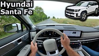 2024 Hyundai Santa Fe hybrid  new generation  POV test drive [upl. by Eisler]