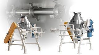 Industrial Mixers and Mixing Equipment  PerMix PDC 100 Double Cone mixer with intensifier [upl. by Kizzee]