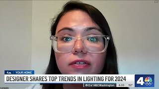 The top 2024 trends in home lighting design  NBC4 Washington [upl. by Einaej]