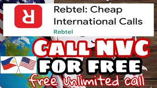 REBTEL APP  FREE amp UNLIMITED CALL  CALL NVC [upl. by Raymonds]