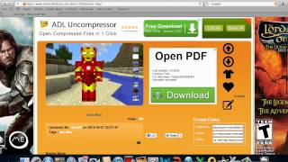 how to download minecraft skins 125 [upl. by Cima629]