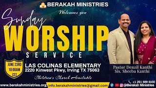 BERAKAH MINISTRIES  SUNDAY SERVICE 06232024 [upl. by Yasdnyl164]