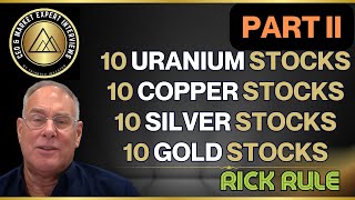 PART II  Rick Rule New Analysis On 40 Companies Uranium Gold Silver Copper [upl. by Ayatnohs601]