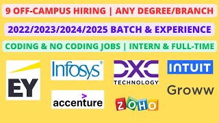 9 OffCampus  Any Graduate  2022202320242025 batch amp Experience [upl. by Florance991]