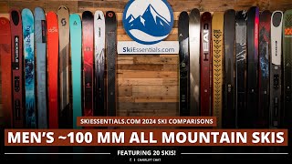 2024 Mens 100 mm AllMountain Ski Comparison with SkiEssentialscom [upl. by Adnirb709]