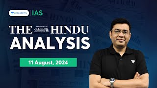 The Hindu Newspaper Analysis LIVE  11th Aug 2024  UPSC Current Affairs Today  Mukesh Jha [upl. by Bartko]