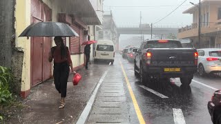 raining Port Louis mauritius d’entrecasteaux street POV rain ASMR [upl. by Schmitt623]