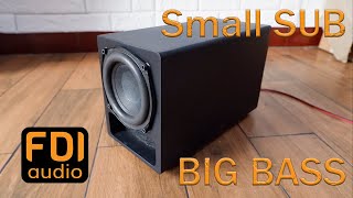 Super BASS from Small 5 inch Subwoofer  FDI Audio [upl. by Llenreb]