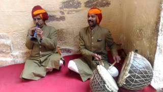 mehrangarh fort wonderful folk song and drums playing [upl. by Ennagrom]