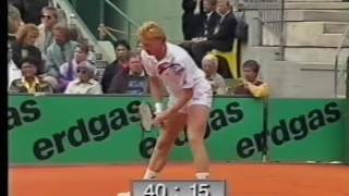 1990  Hamburg Final Tennis  Aguilera vs Becker  Part 01 [upl. by Ibib216]