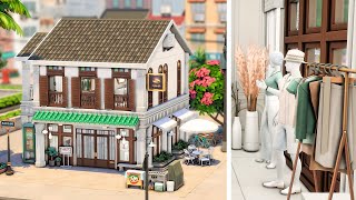 LUXURY CLOTHING STORE 💄 The Sims 4 Speed Build no talking  No CC [upl. by Ailyt805]