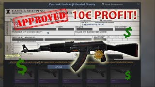 Jak zarobić w CS GO Kontrakt 3 AK 47 Czerwona Linia Redline ST [upl. by Nissie]