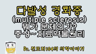 다발성경화증multiple sclerosis 병태생리pathophysiology증상진단경과치료약물원리treatment mechanism [upl. by Jacquenetta]