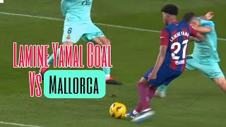 Lamine Yamal Goal Vs Mallorca laliga barcamallorca Lamineyamal [upl. by Anaerda]