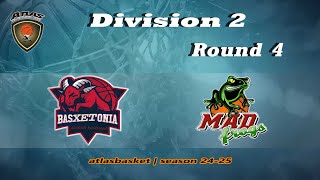 Atlasbasket  Div 2Round 4  BASXETONIA vs MAD FROGS [upl. by Asirahc]