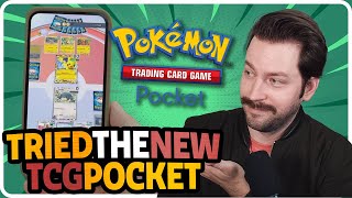 Trying Pokemon Trading Card Game Pocket Worlds Set Up [upl. by Ferdinand]