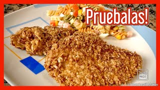 Pechugas de pollo rebozadas con AVENA 😋 [upl. by Burra]