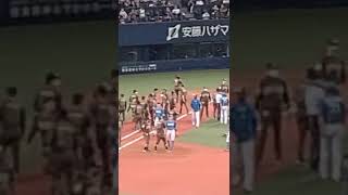 杉本に2連続デットボールで乱闘騒ぎ 警告試合にプロ野球 乱闘 警告試合オリックスバファローズ [upl. by Oirotciv]