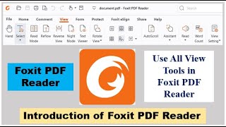 Foxit PDF Reader  View Options  Most Important Tools of View Options in Foxit PDF Reader [upl. by Nwahsal]