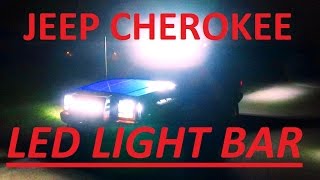 1996 JEEP CHEROKEE XJ LED LIGHT BAR quotCREEquot LED LIGHTBAR [upl. by Airalav]