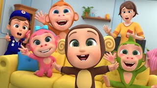 Five Little Monkeys  Almama Kids Songs amp Nursery Rhymes [upl. by Rehpotsyrhc393]