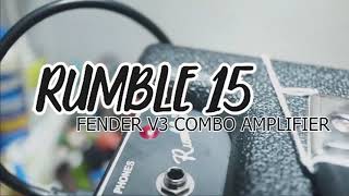 Fender Rumble 200 1x15 Bass Combo Amp  Gear4music demo [upl. by Adnael]