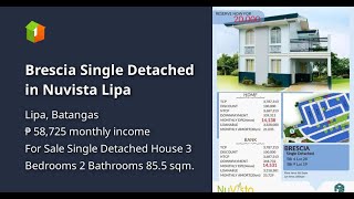 Brescia Single Detached in Nuvista Lipa [upl. by Atener]