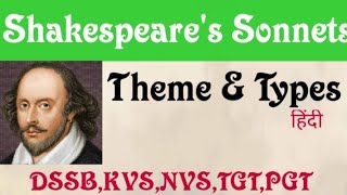 ShakeshpeareBiography Shakespeares Sonnets in हिंदी  Shakespeares Sonnet Theme [upl. by Naloj]