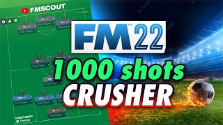 MONSTER Attacking Tactic Makes 1000  Shots 🤯  FM22 Best Tactics [upl. by Eilrebma450]