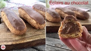 Recette des éclairs au chocolat [upl. by Deeyn]