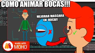 Cómo hacer animación de boca  Mejorar Mascara Avanzado  Anime Studio  Moho tutorial 2024 [upl. by Nnaitak]