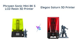 Phrozen Sonic Mini 8K S vs ELEGOO Saturn 3  3D Printer Comparison 🌟 [upl. by Ylrbmik]