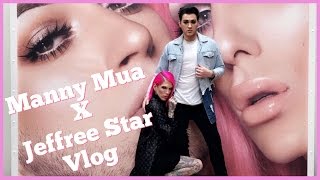 JEFFREE STAR COSMETICS x MANNY MUA COLLAB VLOG [upl. by Spatz957]