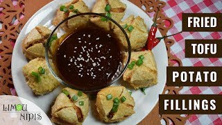 FRIED TOFU WITH POTATO FILLINGS [upl. by Rubia760]