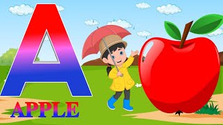 ABCD SONGS  PHONICS SOMG TODDLES  NURSERY RHEYM  A FOR APPPLE  ABCD KIDS TV [upl. by Trojan]