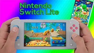 Yoshis Crafted World Nintendo Switch Lite Gameplay [upl. by Lapides123]