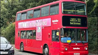 Fast amp Preserved  Route 22  Dennis Trident ALX400  Ex Metroline London  LK05GGP [upl. by Brandie]