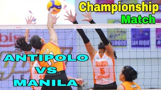 Full game Championship match Antipolo vs Manila Rebisco Volleyball League National final U18 [upl. by Azzil]