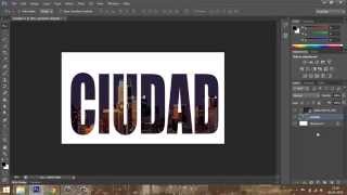 Tutorial Photoshop Como Rellenar Texto Con Una Imagen La Manera Sencilla [upl. by Nosirrah]