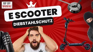 E Scooter Diebstahlschutz aber welches Schloss ist das richtige [upl. by Parthena406]